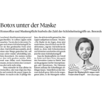 Botox unter der Maske, prevention-center Zürich